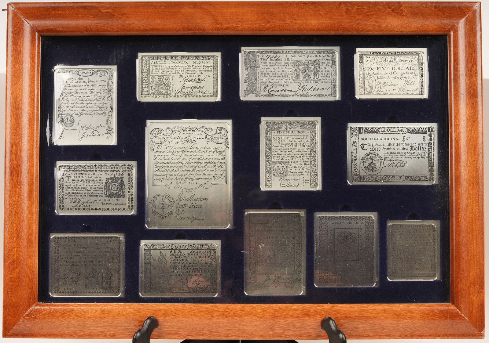 Franklin Mint Sterling Silver Colonial Currency (1 of 5)