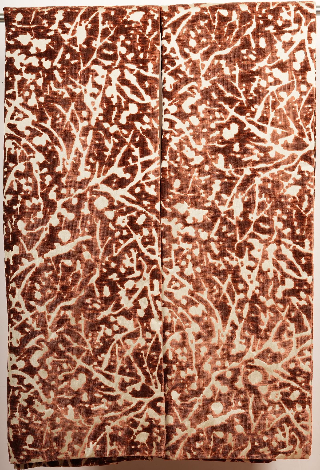 Pair Custom Cut Velvet Drapery Panels (1 of 6)