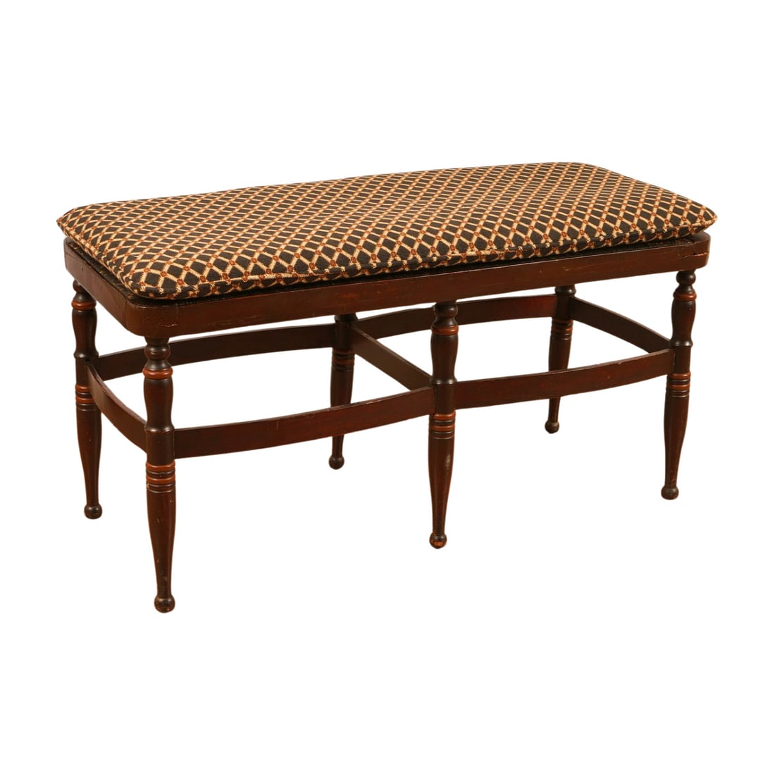 19th Century Rush Seat Window Bench (1 of 7)