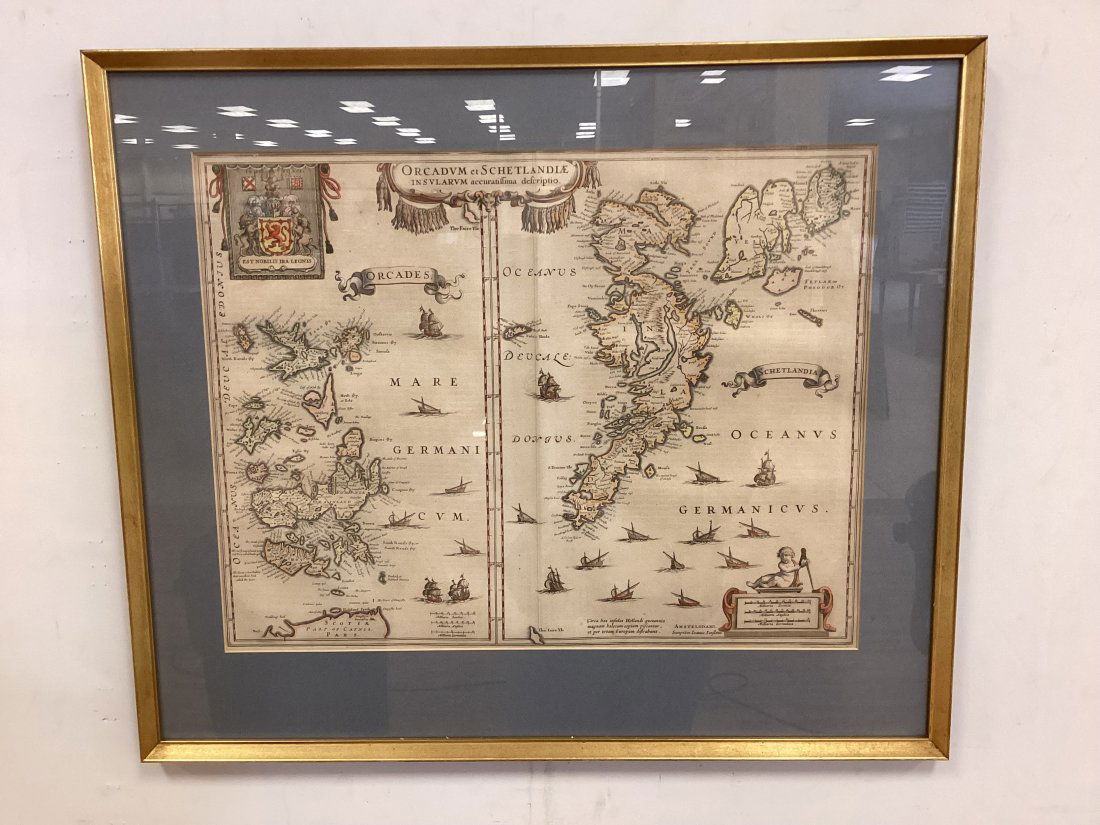 Map Of Schetland And Orkney Islands By Blaeu (1 of 5)