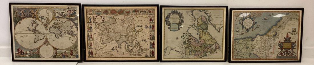4 Antique Maps of Various Locations (1 of 17)