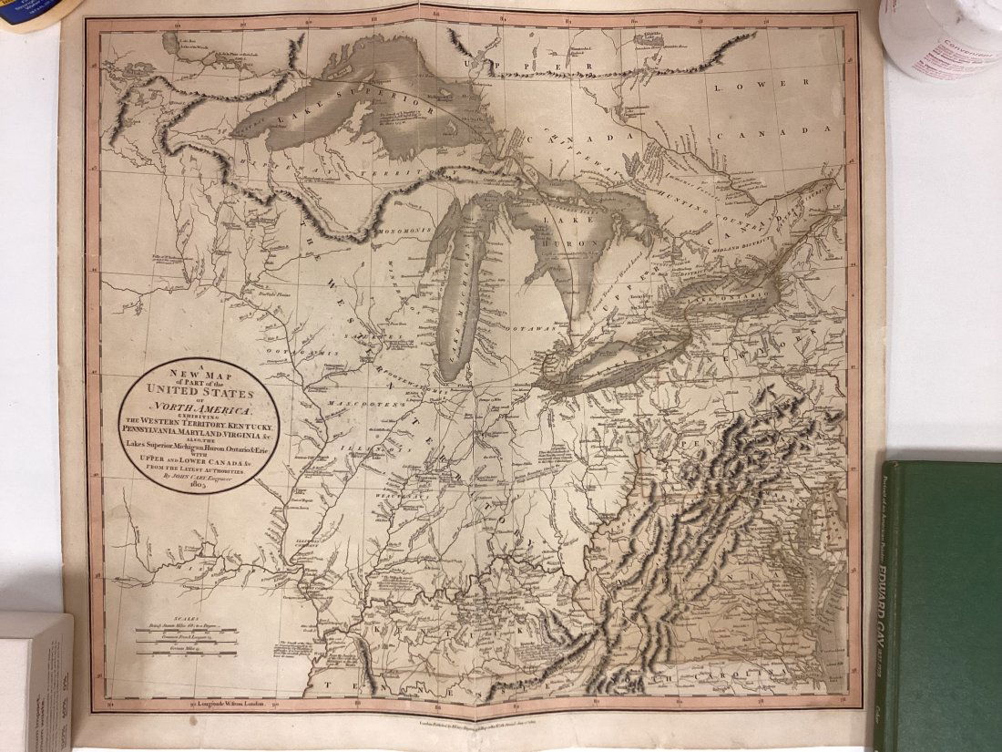1805 John Cary New Map Of Western Territory Of U.S. (1 of 3)