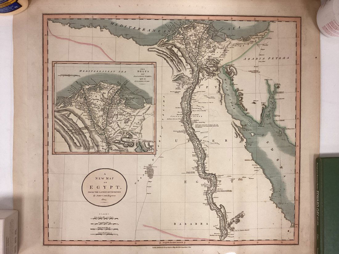 1805 A New Map Of Egypt By John Cary (1 of 5)