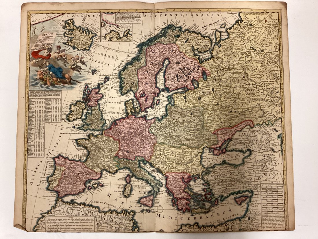 A. F. Zurner Map Of Europe: Very colorful, great example of a high quality map of this peroid