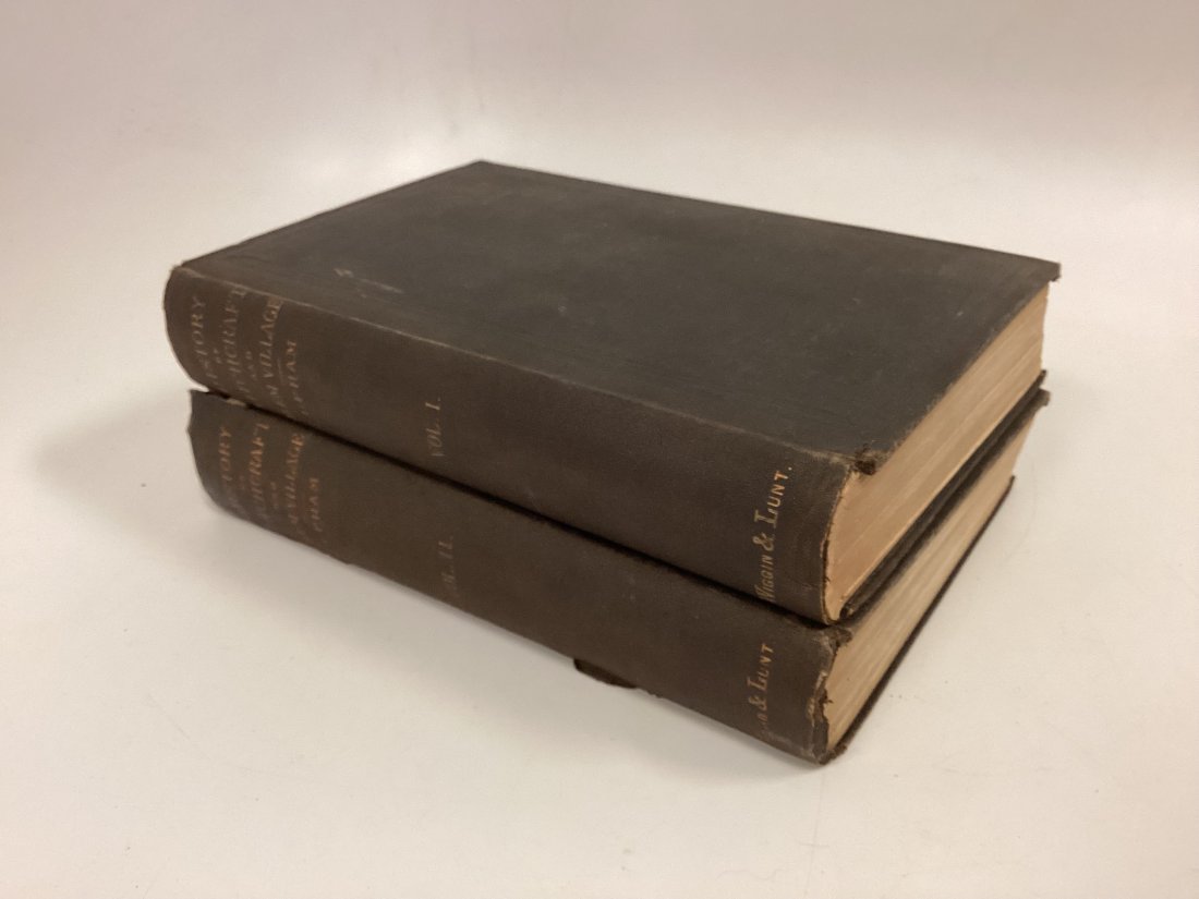 1867 Charles W Upham 1st Ed 2 Vol"Salem Witchcraft with and Account of Salem Village": and a history of opinions on witchcraft and kindred subjects, history of witchcraft and salem village includes map and illustrations, writting in the front