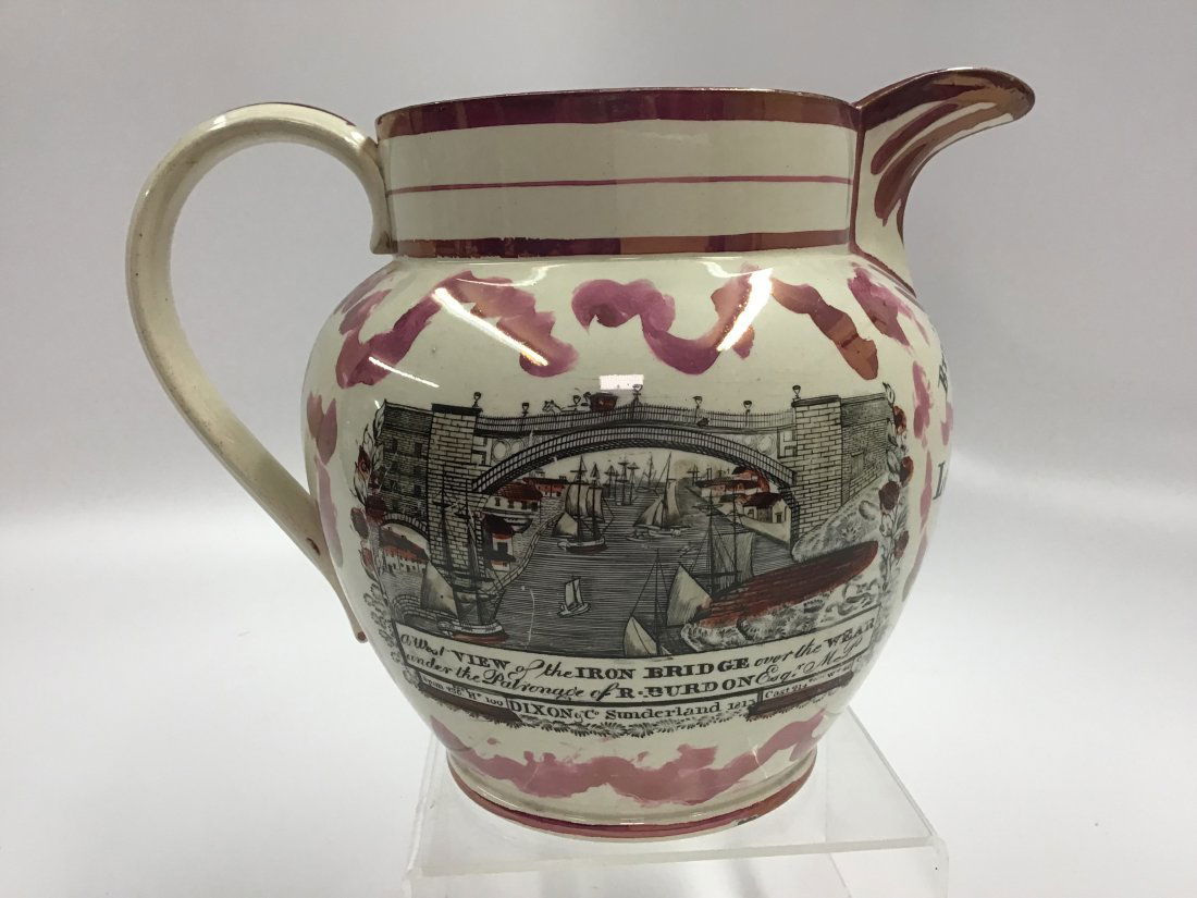 Sunderland Lustre Large Pitcher 1839 (1 of 5)
