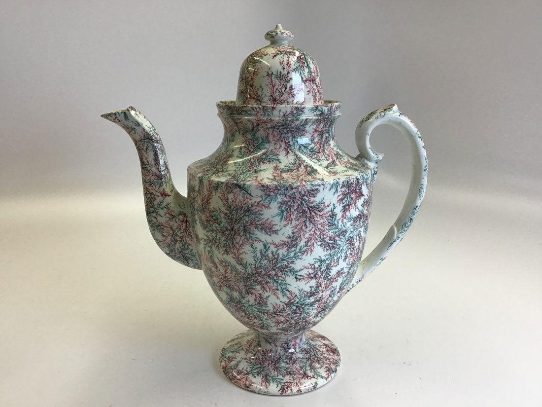 Davenport English Staffordshire Fern Decorated Coffee Pot (1 of 4)