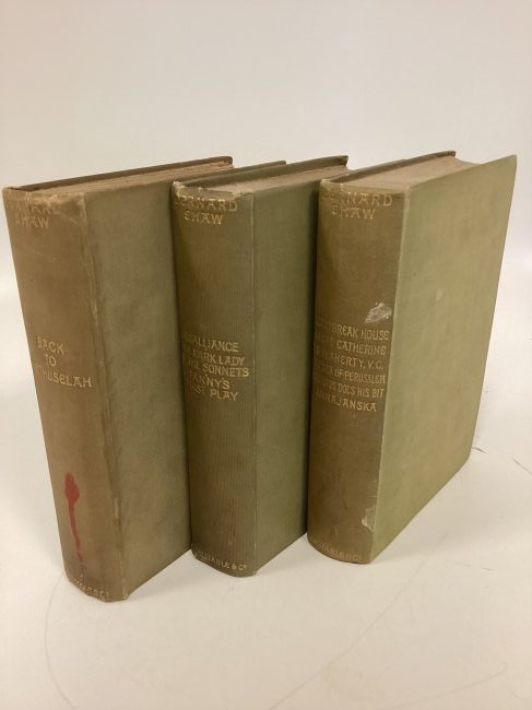 Lot of 3 1st Ed Books by Bernard Shaw (1 of 7)