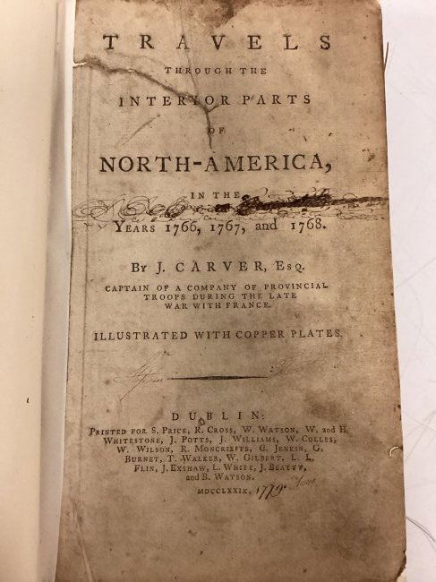 1779 J. Carver "Travels Through The Interior Parts of North-America" (1 of 2)