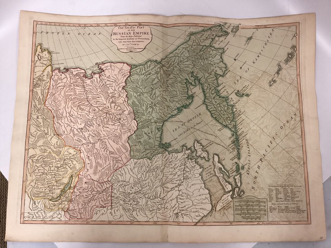 1794 Map Of The Asiatic Part Of The Russian Empire: The Asiatic Part of the Russian Empire, from the maps published by the Imperial Academy of St. Petersburg with the new discoveries of Captn. Cook &c