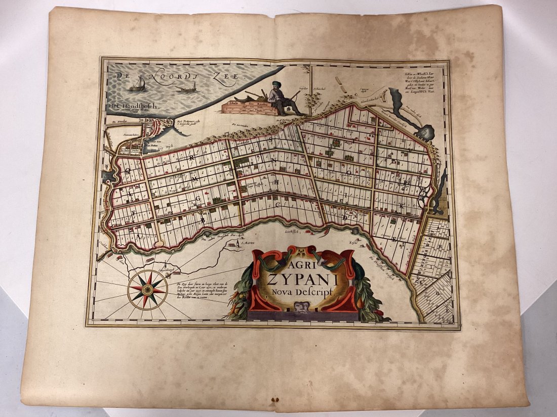 1662 Blaeu Agri Zypani Nova Descript "Map Of Holland": Beautiful hand color