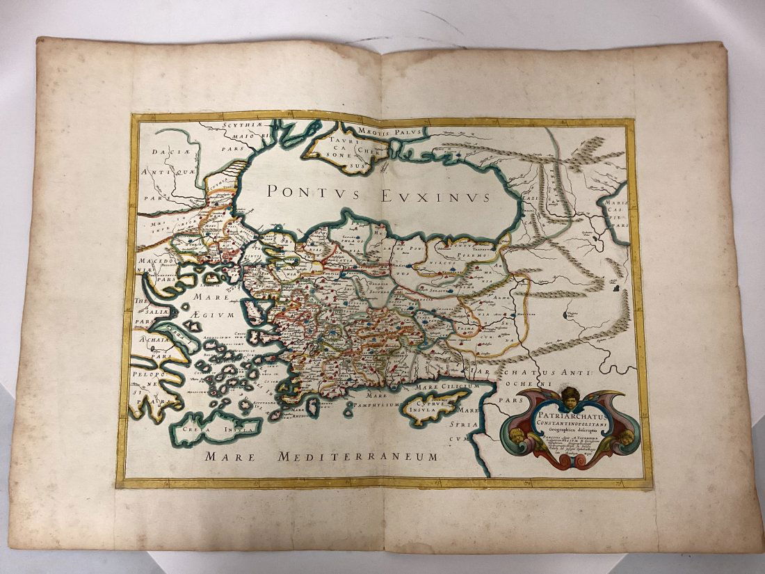 1667 Melchior Tavernier Map Of Turkey (1 of 2)