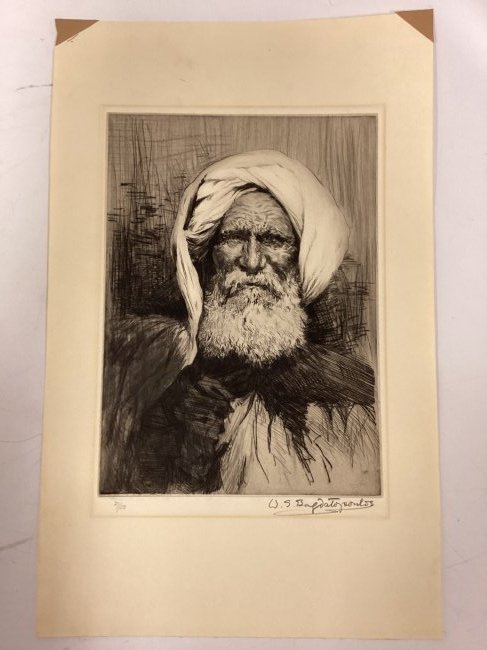 1930 William Spencer Bagdatopoulos "The Landworker" Etching (1 of 4)