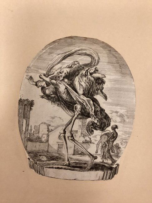 Stefano Della Bella "Death Carrying Off A Woman" (1 of 2)