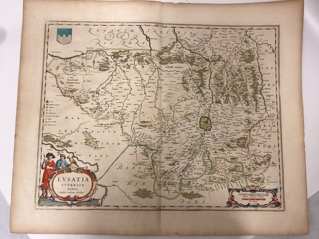 Joan Blaeu Map of Upper Lusatia (1 of 3)