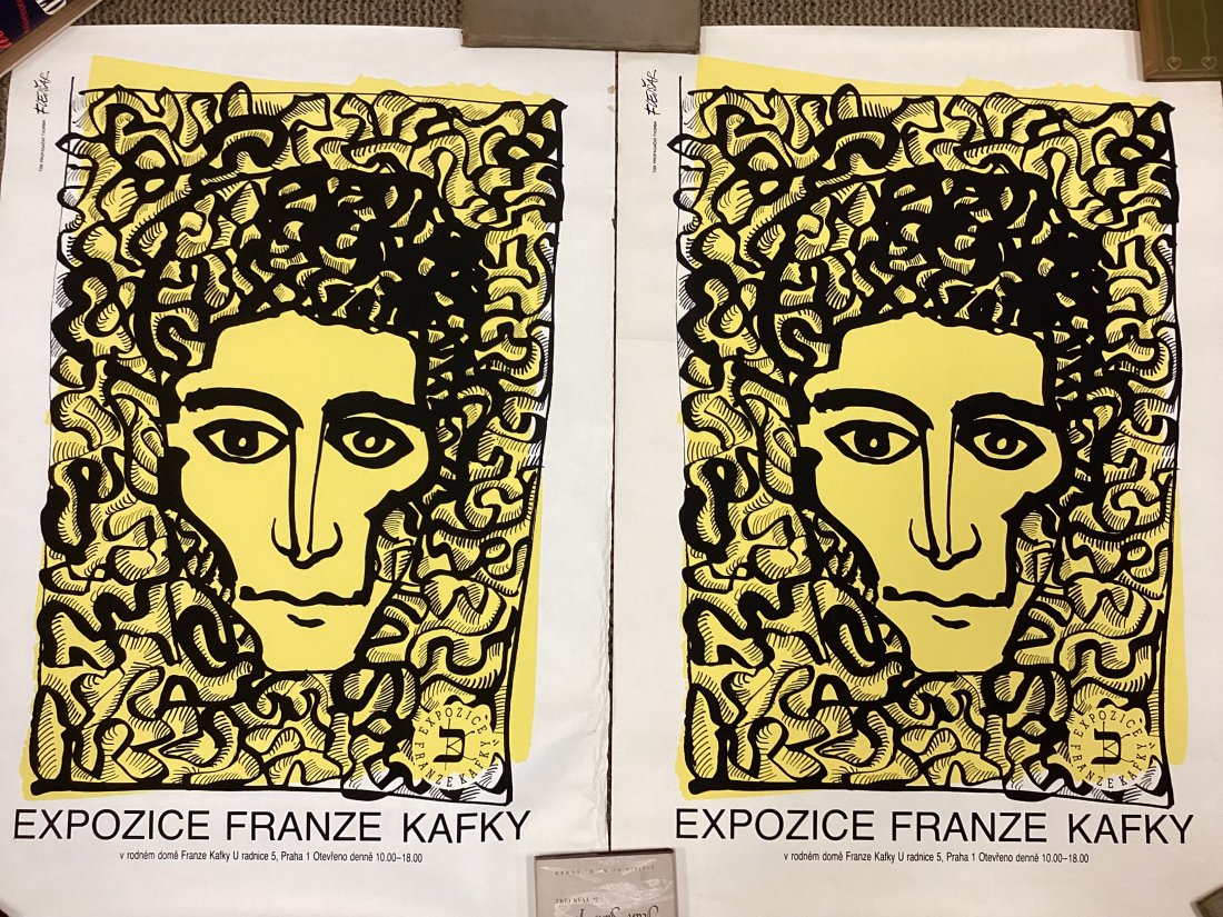 Lot of 2 Pablo Picasso "Exposzice Franze Kafky" Prints (1 of 4)