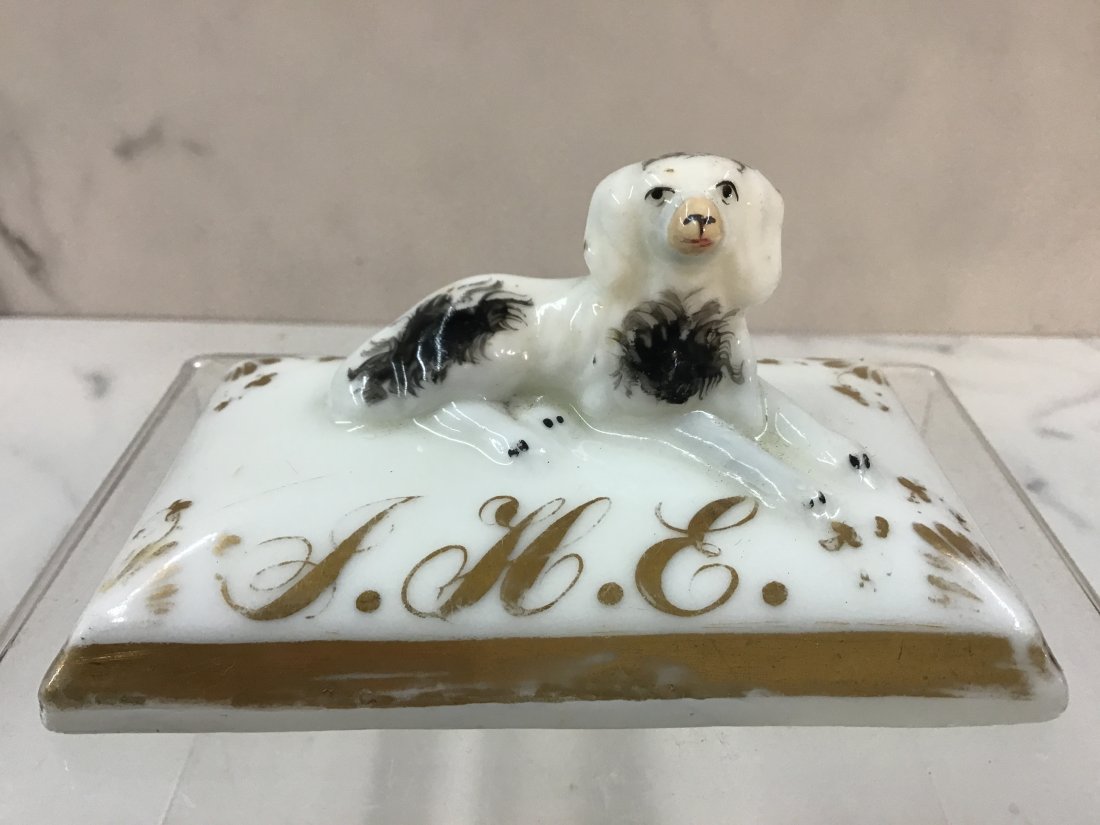 RARE Cartlidge Co. Greenpoint NY 1853 Porcelain Paperweight (1 of 3)