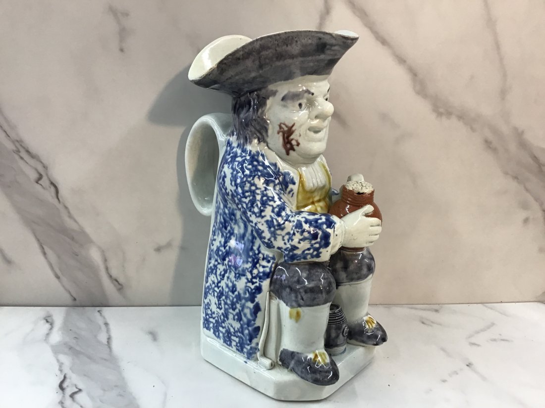 Fine and Large English Pearlware Toby Jug (1 of 5)