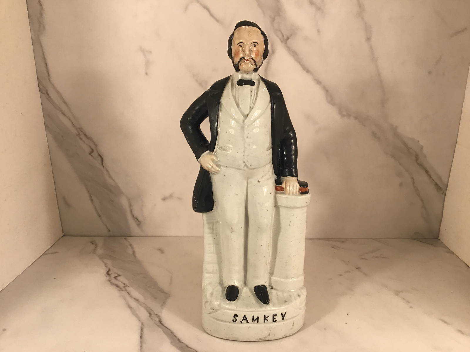 English Staffordshire Victorian Evangelist Sankey Figure Auction