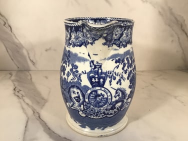 English Staffordshire Pearlware Imperial Measure Jug