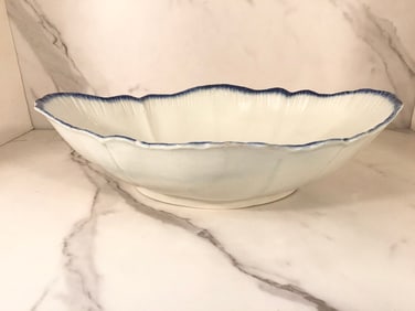 English Pearlware Featheredge Blue and White Bowl C1820