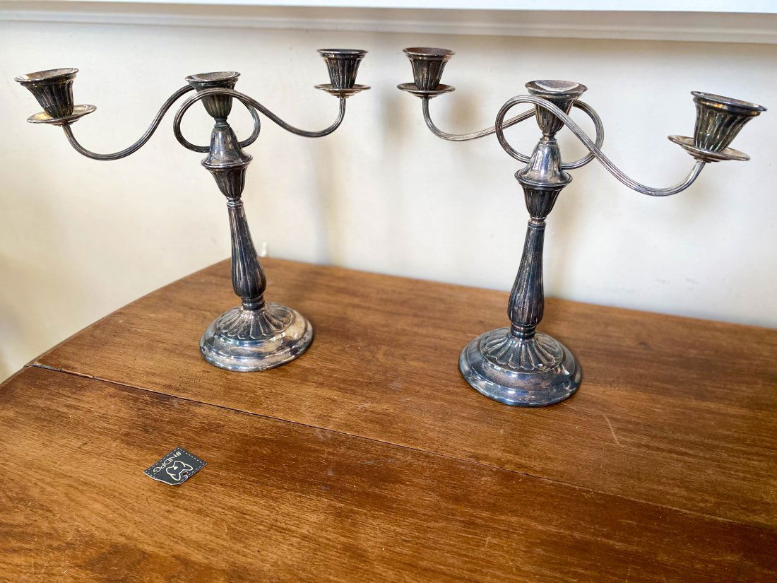Pair Silver EPC Candelabra (1 of 8)