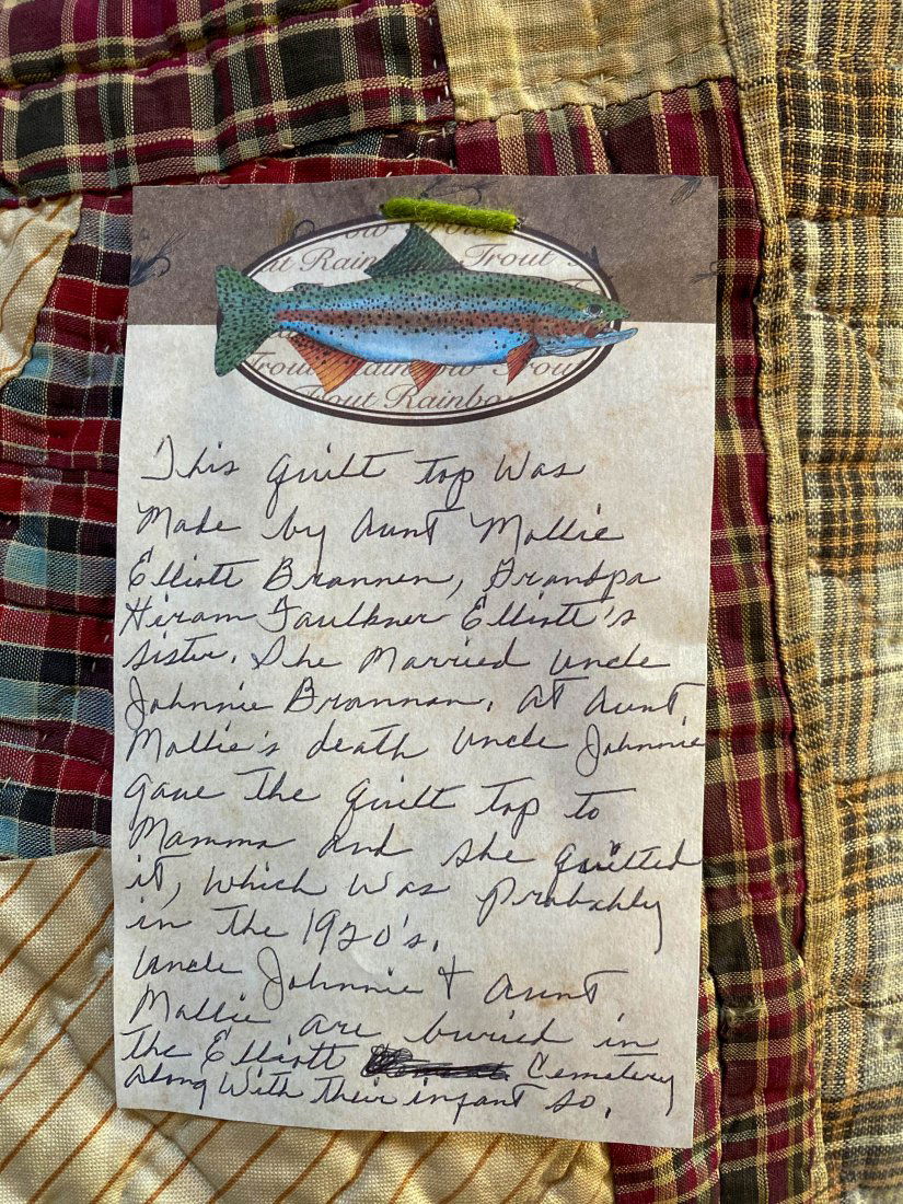 Rare 1920s Handmade Quilt with History (1 of 11)