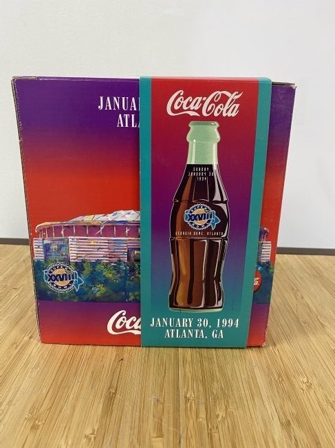 Coca Cola Super Bowl 1994 Bottles Atlanta Ga NIB (1 of 6)