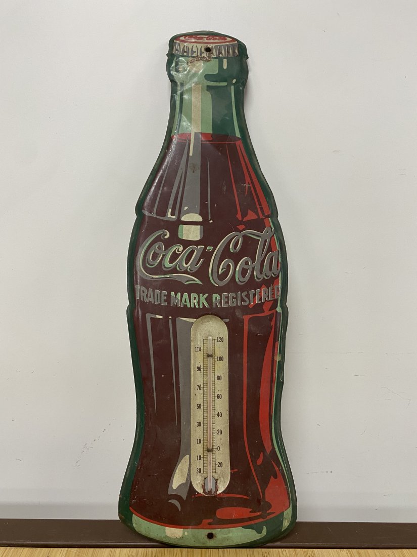 Old Coca Cola Bottle Shape Thermometer (1 of 4)