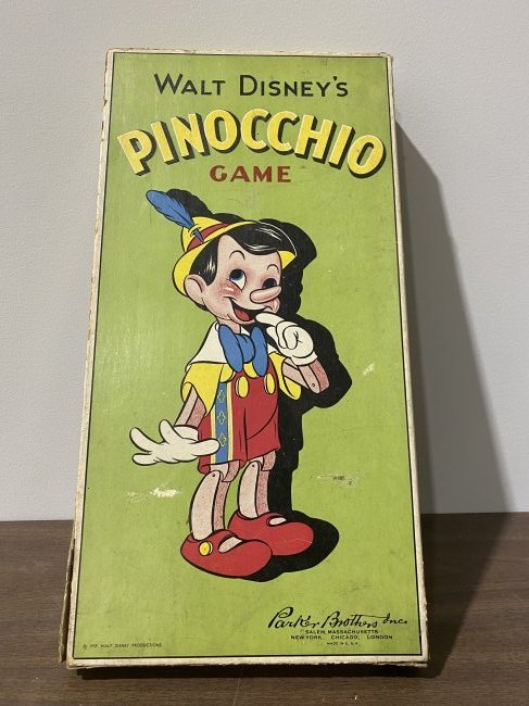 1939 WALT DISNEY PINOCCHIO PARKER BROS USA: 1939 WALT DISNEY PINOCCHIO PARKER BROS USA