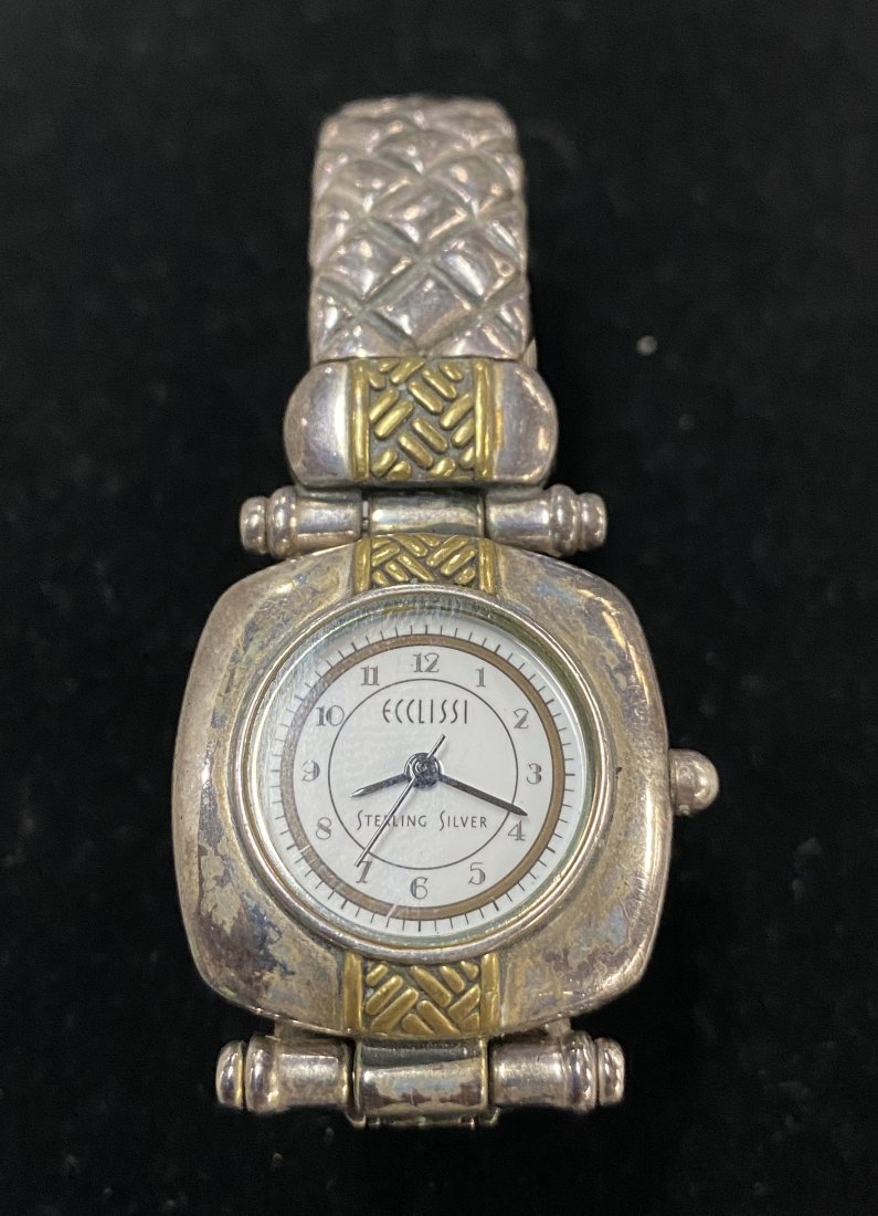 VINTAGE ECCLISSI STERLING SILVER WATCH (1 of 6)