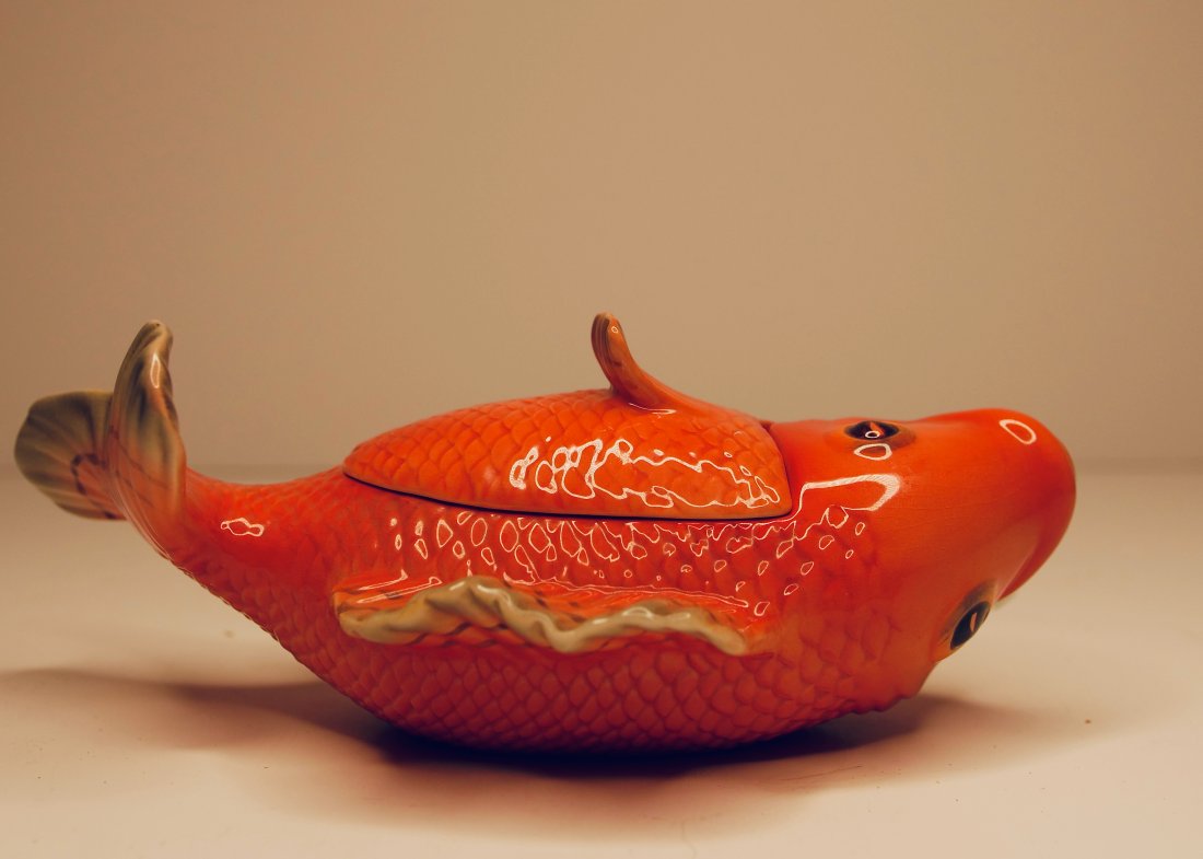 A FITZ ND FLOYD CLASSIC FISH DISH (1 of 10)