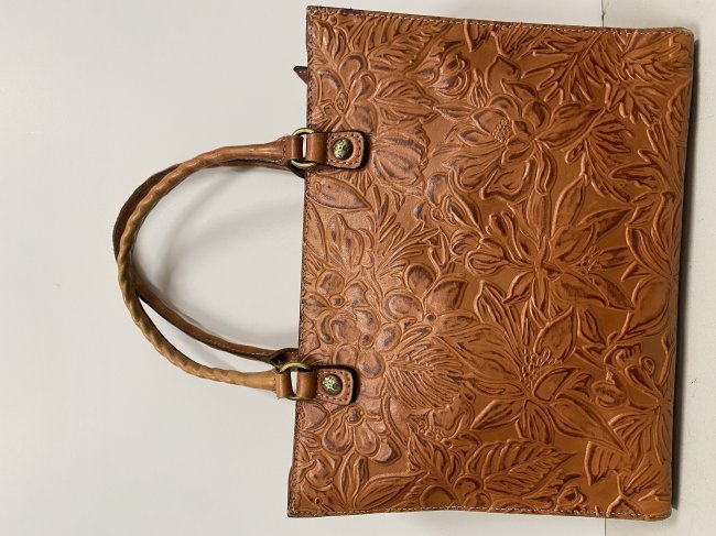 PATRICIA NASH GENUINE LEATHER TOOLED ZANCANA TOTE FLORENCE (1 of 11)