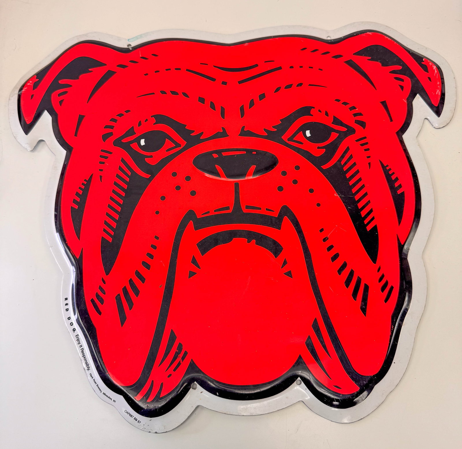 RED DOG METAL BEER SIGN (1 of 3)