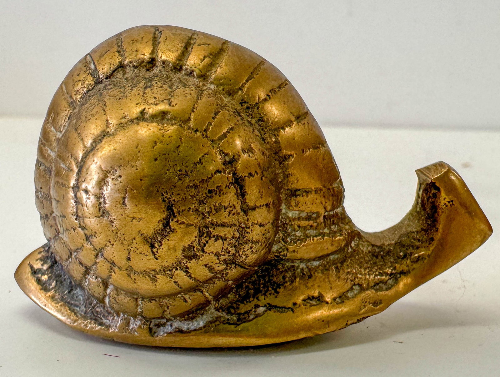 1970s Mid-Century Hollywood Regency Boho Chic Brass Snail (1 of 4)
