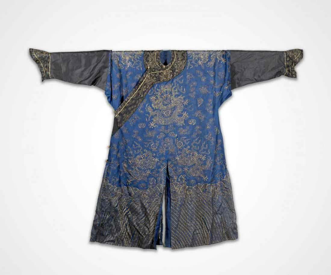 ANTIQUE CHINESE IMPERIAL-STYLE EMBROIDERED SILK SUMMER (1 of 7)