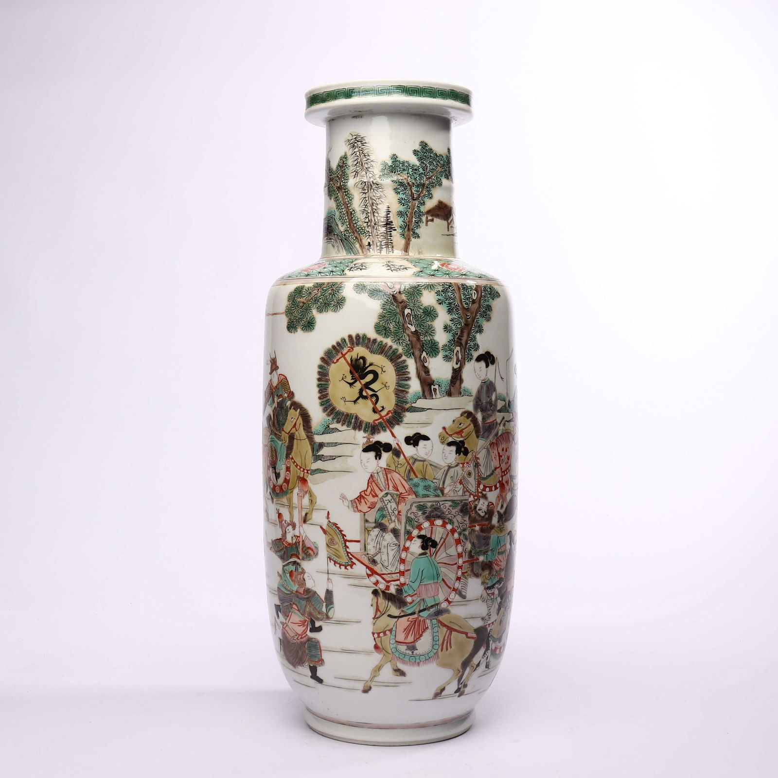 Multicolored figure ornamented mallet bottle (1 of 10)