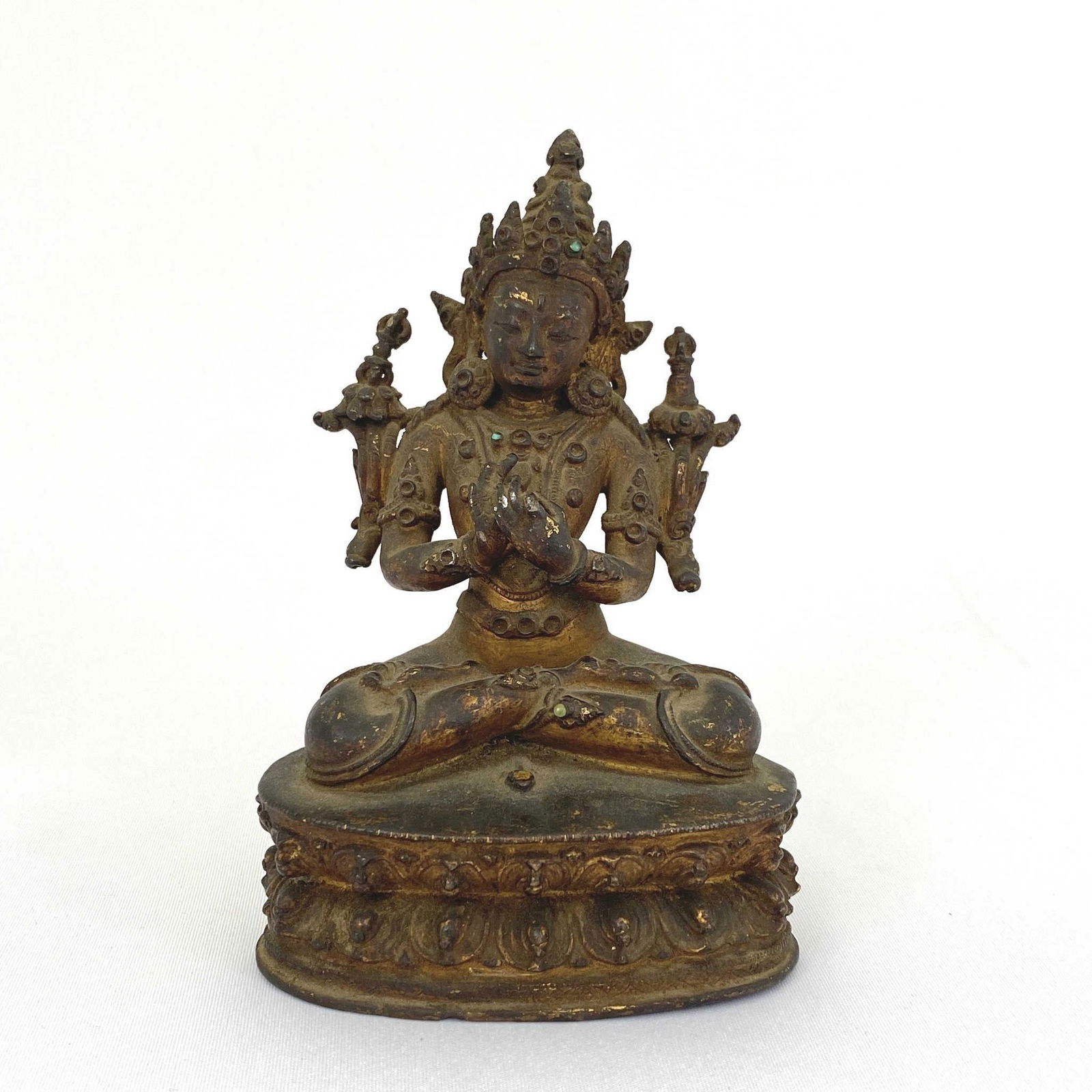 Bronze gilded bronze statue of Guanyin (1 of 3)