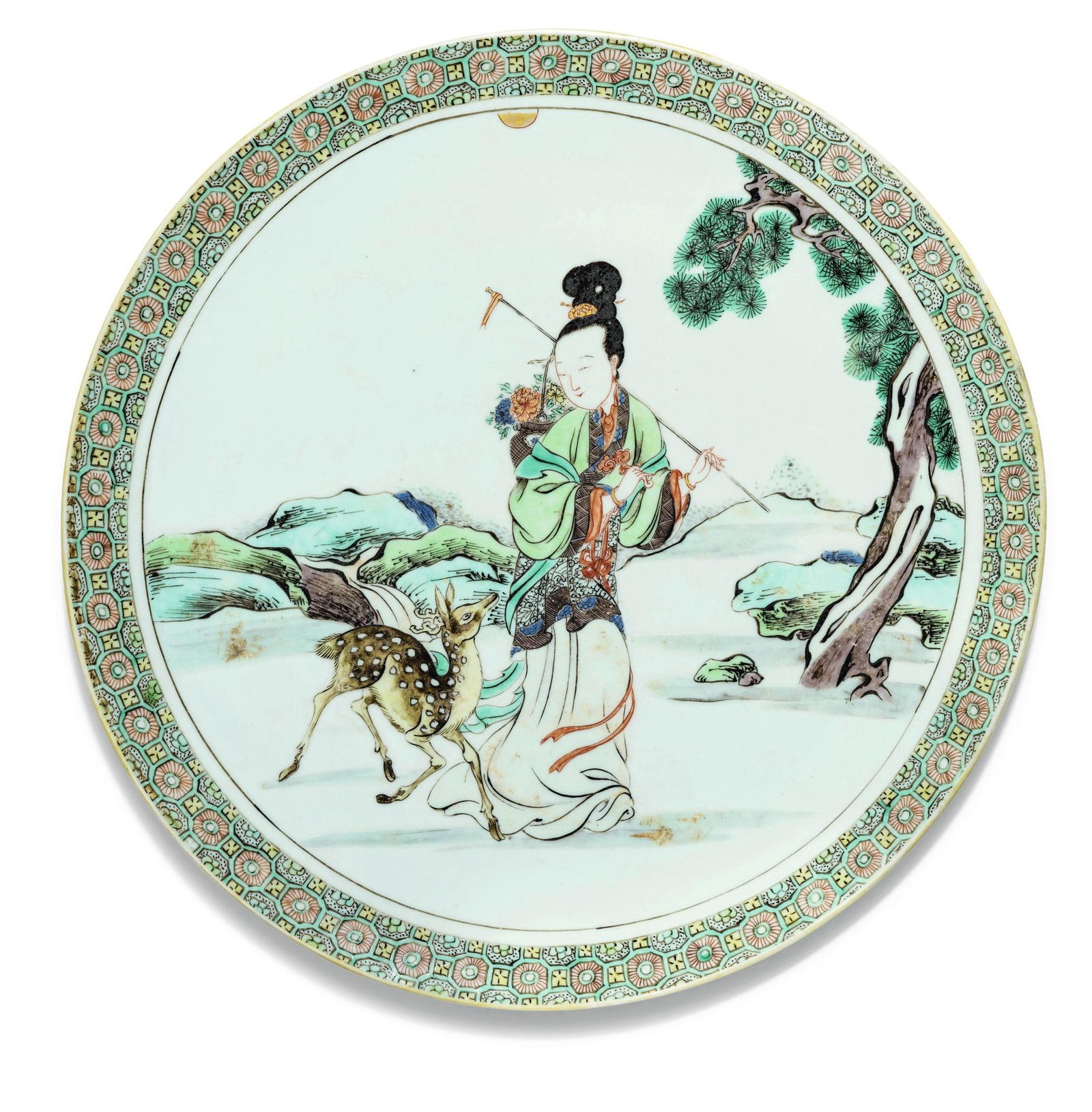Deer pattern plate of Pink Maid (1 of 2)