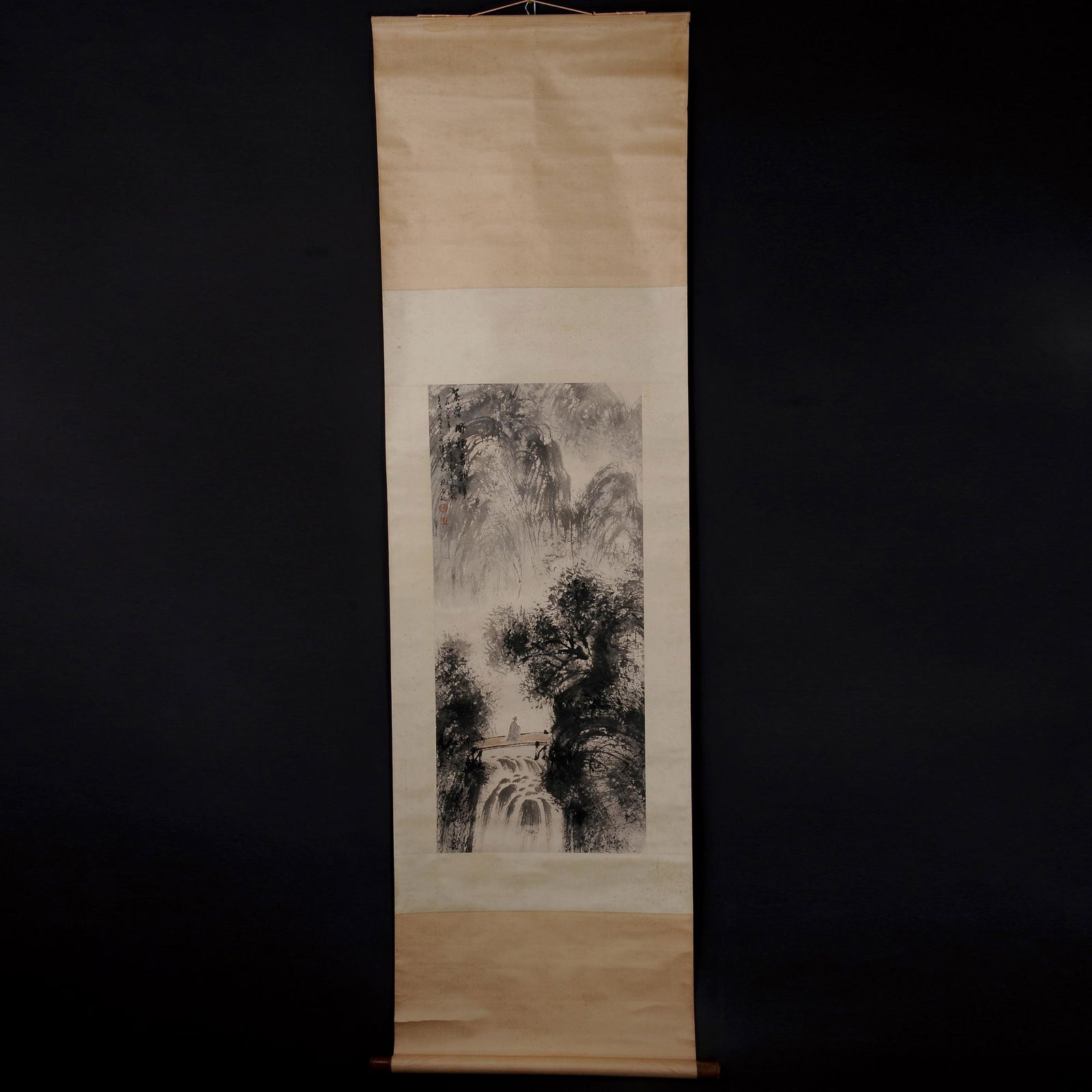 Chinese handmade scroll painting-Fu Baoshi (1 of 9)