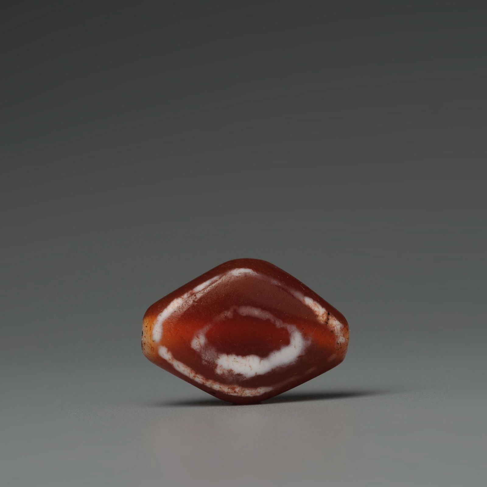Tibetan agate eyes dzi beads: 19th Century / Size: 25x18x9 mm / Tibetan Himalayan antique Dzi beads