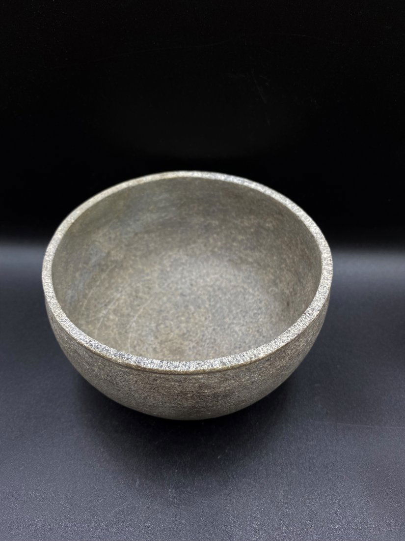 Stone Old Antique Stone Age Antiquities Vessel Bowl Pot: The Beautiful Stone Bowl. The Bowl Was BROKEN AND REPAIRED.