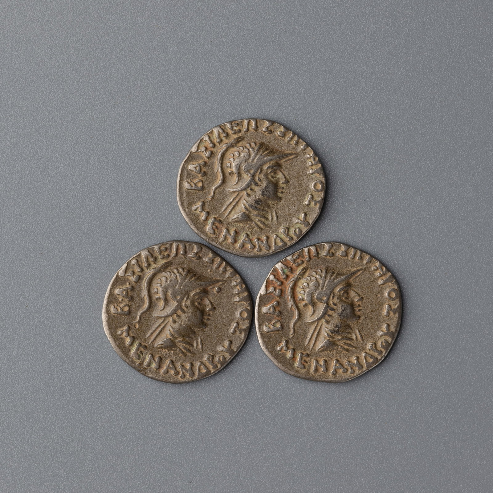 Collection Of Ancient Indo-Greek Silver Coins Lot [1.7cm, 5gram, 3pcs]: Collection Of Ancient Indo-Greek Silver Coins Lot [1.7cm, 5gram, 3pcs]