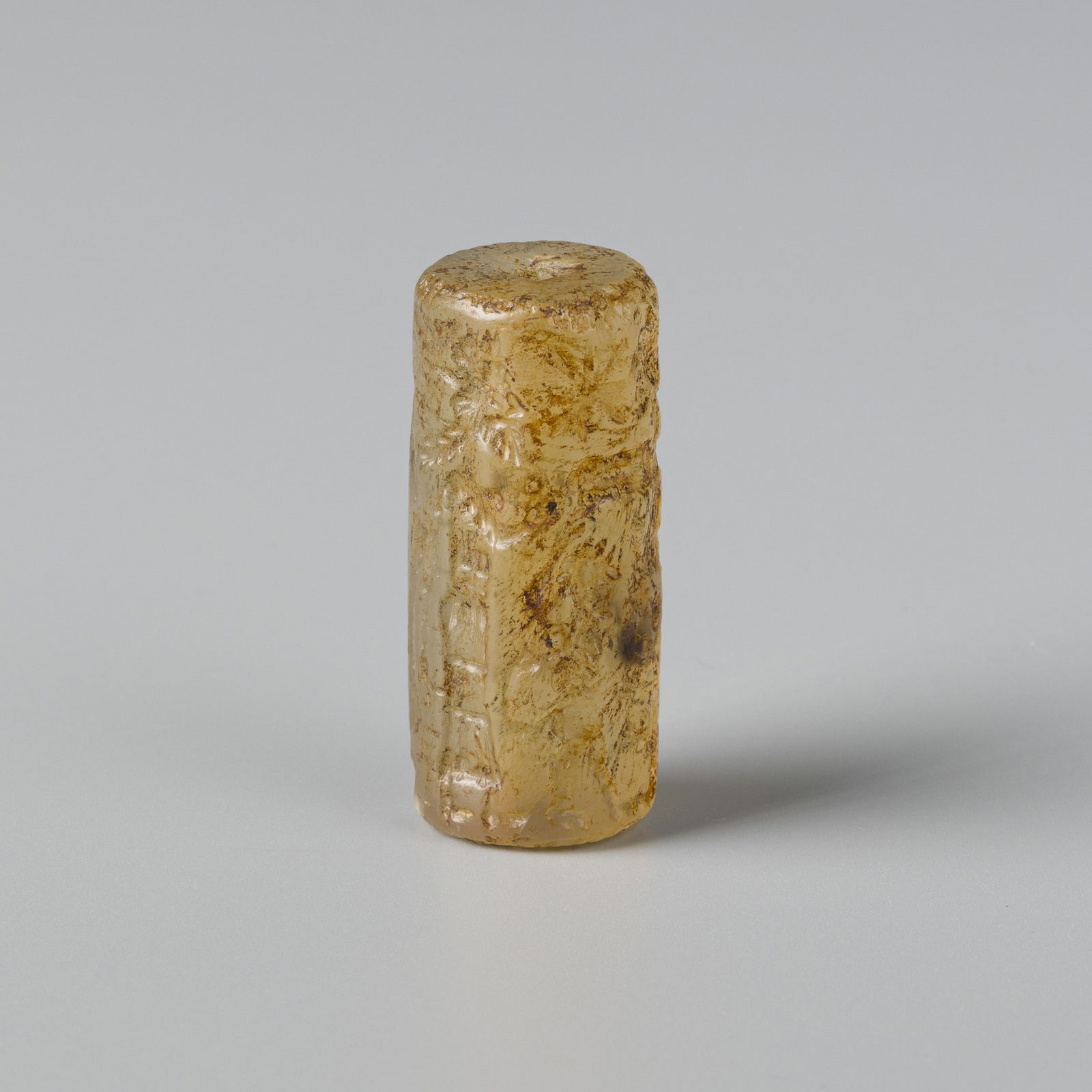 Sasanian Near Eastern Agate Cylinder Seal [1.8 x 4.4cm, 29gram]: Sasanian Near Eastern Agate Cylinder Seal [1.8 x 4.4cm, 29gram]