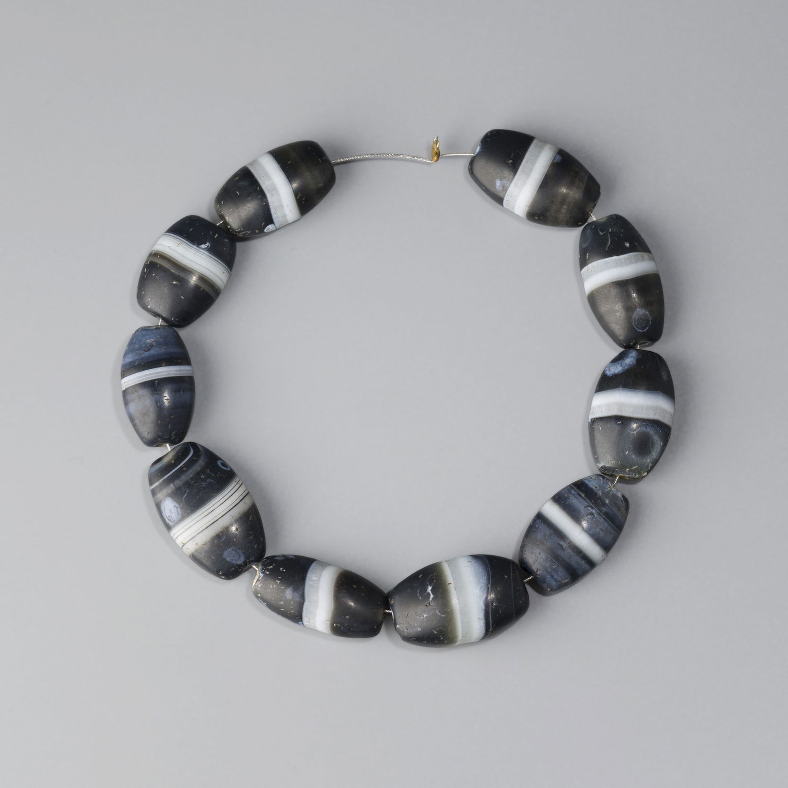 Himalayan Antique Banded Agate Beads [57gram]: Himalayan Antique Banded Agate Beads [57gram]