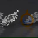 Ancient Roman Agate Intaglio Depicting a Classical Male Bust Mounted In Gold