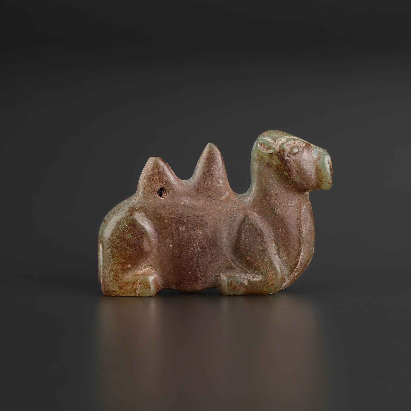 Tang Dynasty Chinese Jade Camel Figurine Pendant (1 of 5)