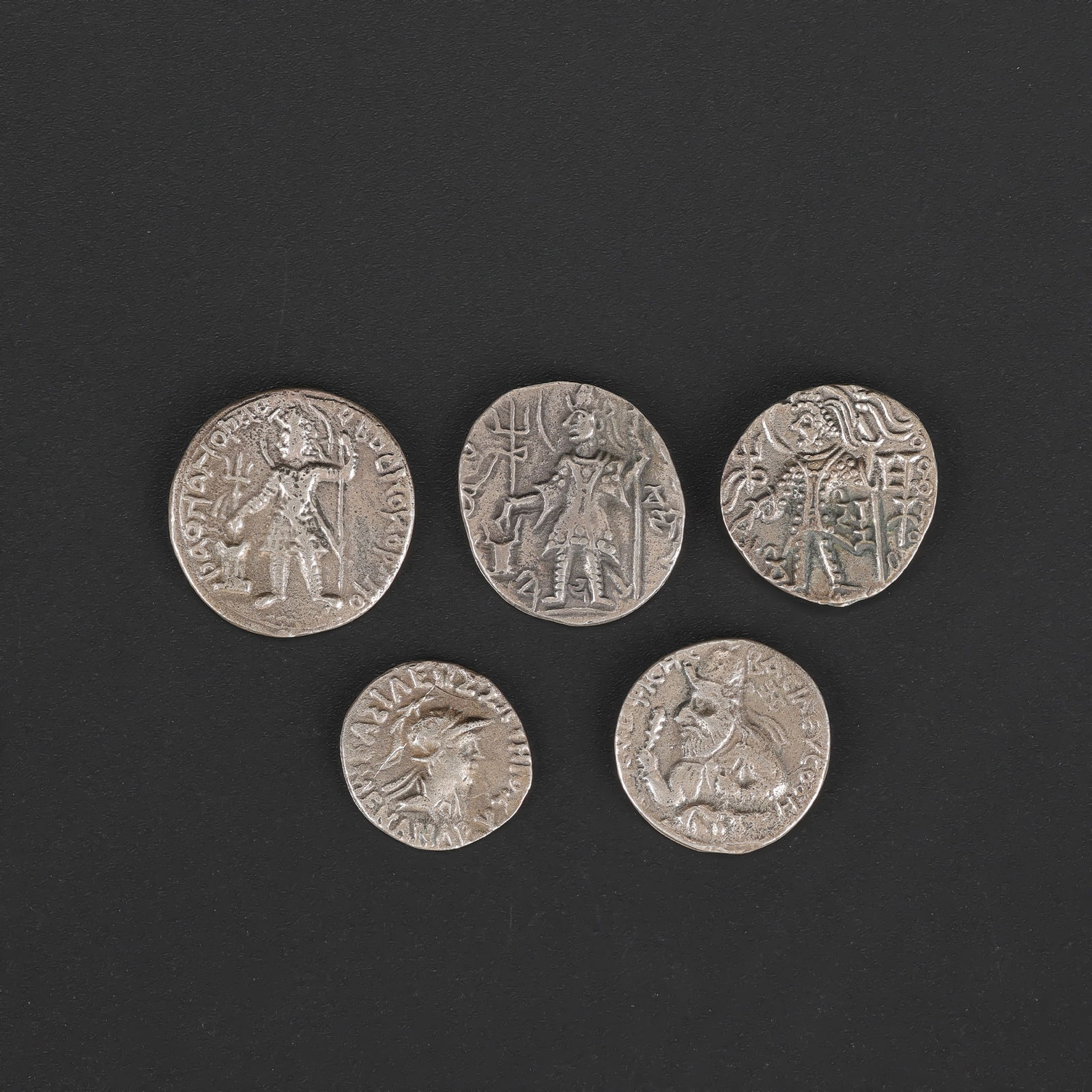 Lot of Ancient Greek Roman Sasanian Silver Coins (1 of 4)