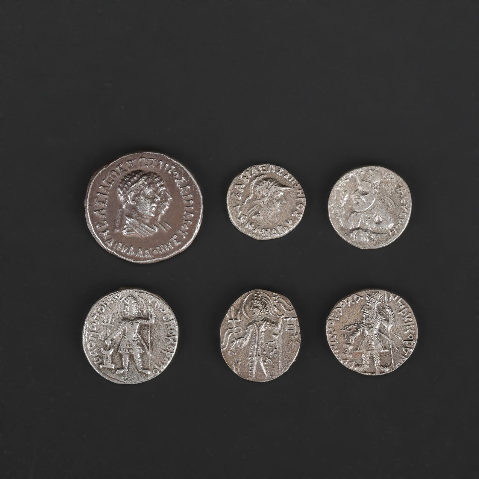 Ancient Indo Greek Roman Byzantine Silver Coins: Ancient Indo Greek Roman Byzantine Silver Coins Total Weight: 28gram