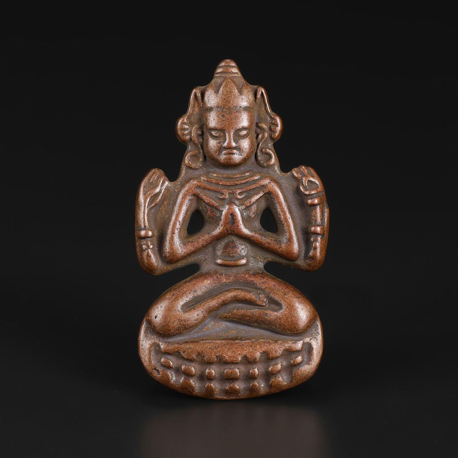 Qing Dynasty Tibetan Deity Figurine Amulet Pendant (1 of 5)